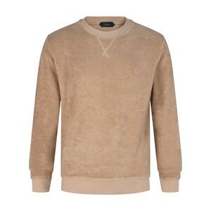 Slowear Terry Cotton Crewneck Sweatshirt Beige Mens